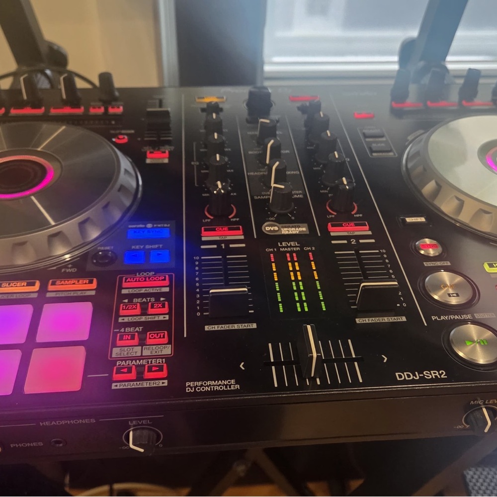 PIONEER DJ Controller with Black and Red Accents